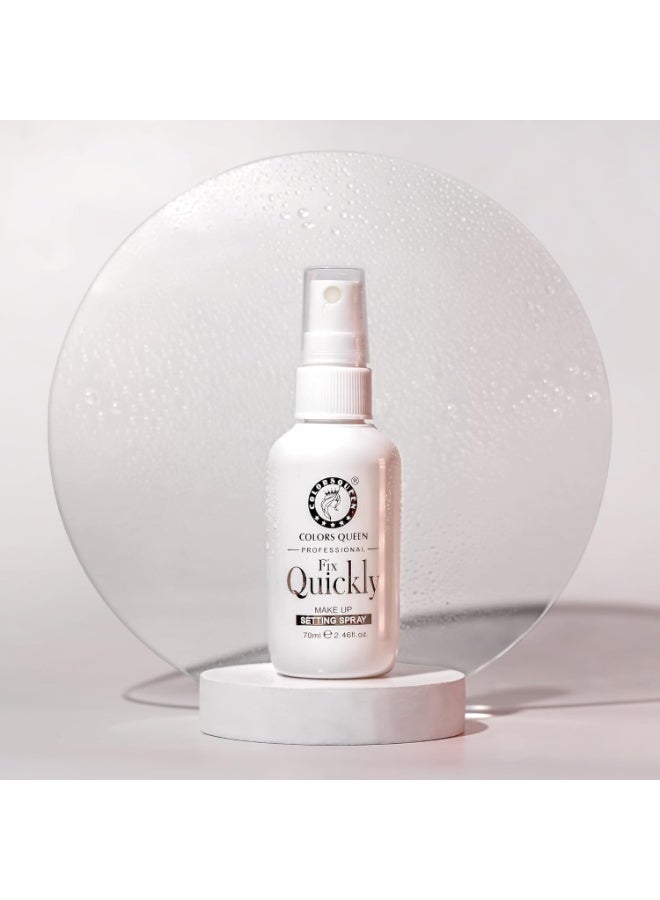 Colors Queen Fix Quickly Makeup Setting Spray – 70 ml | Long Lasting Makeup Fixer Spray for Face with Natural Finish, Makeup Keeps Makeup Intact & Hydrate | Light Weight, Quick Dry Makeup Fixer - Image 2